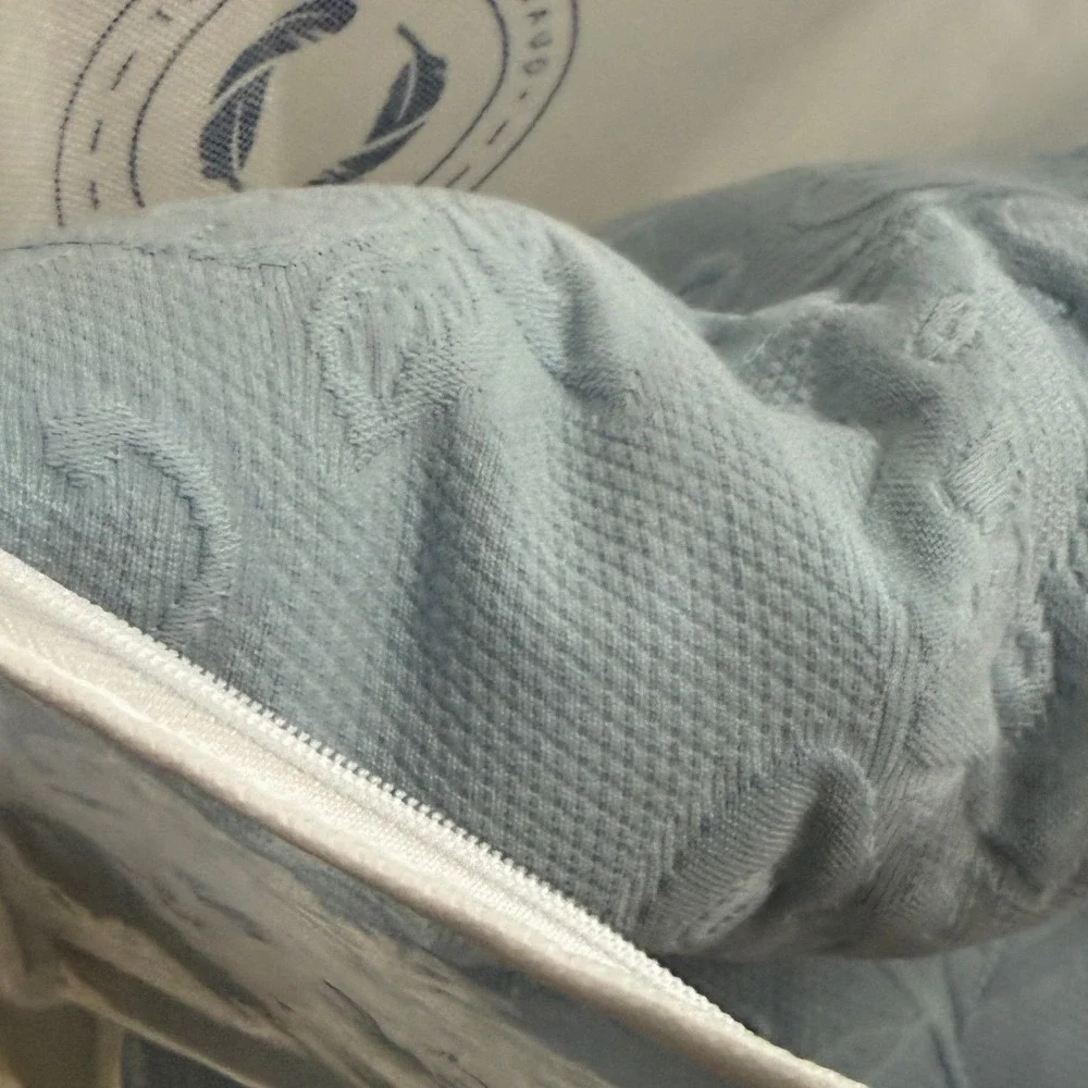 The Company Store Putnam Matelasse Coverlet King Dusty Blue New Cotton Bedding